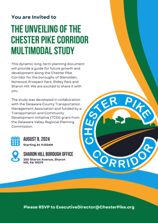 August 8, 2024 at 11am at Sharon Hill Borough Office, 250 Sharon Hill Avenue, Sharon Hilll PA 19079